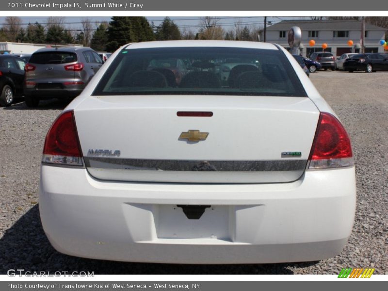 Summit White / Gray 2011 Chevrolet Impala LS