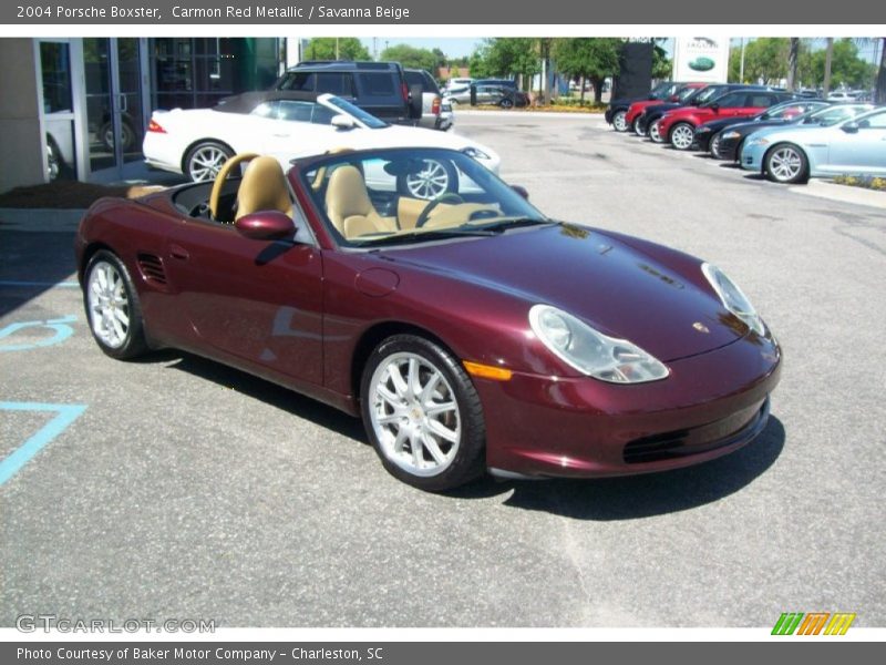 Carmon Red Metallic / Savanna Beige 2004 Porsche Boxster
