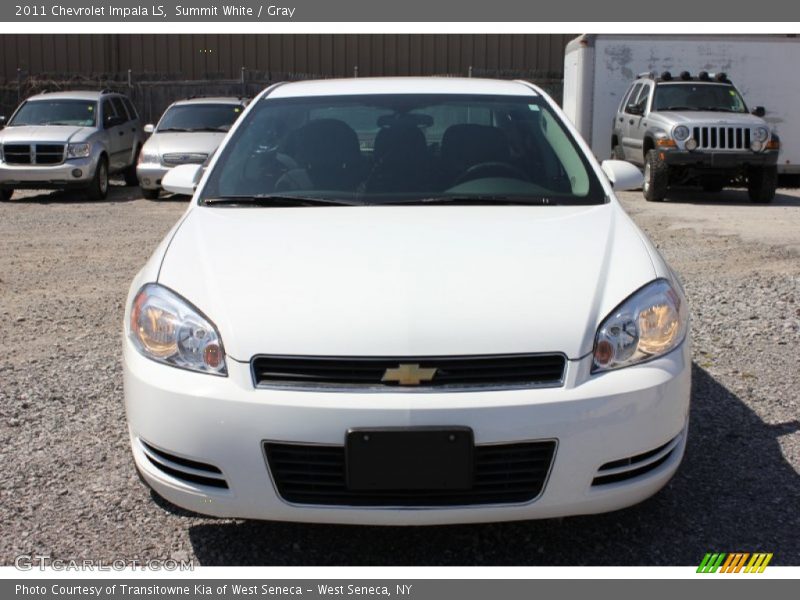Summit White / Gray 2011 Chevrolet Impala LS