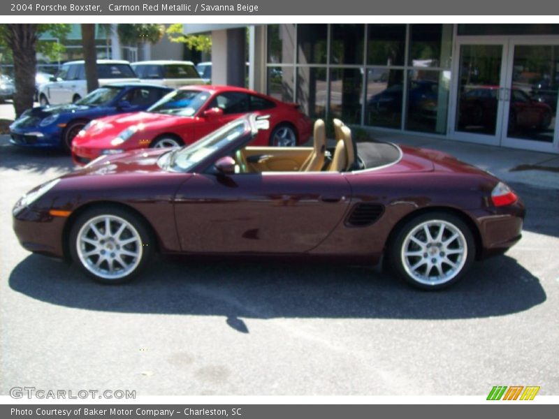 Carmon Red Metallic / Savanna Beige 2004 Porsche Boxster