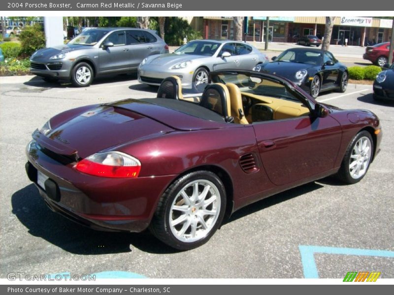 Carmon Red Metallic / Savanna Beige 2004 Porsche Boxster