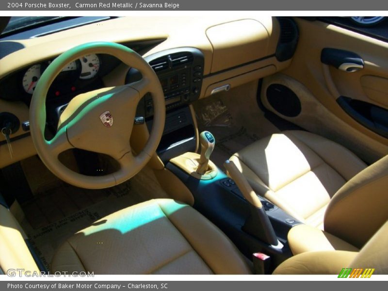 Carmon Red Metallic / Savanna Beige 2004 Porsche Boxster