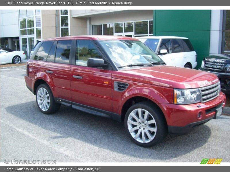 Rimini Red Metallic / Alpaca Beige 2006 Land Rover Range Rover Sport HSE