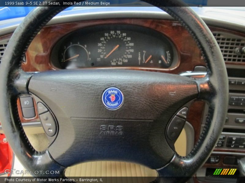 Imola Red / Medium Beige 1999 Saab 9-5 SE 2.3T Sedan