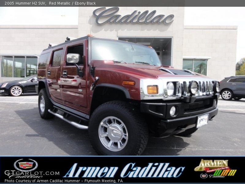 Red Metallic / Ebony Black 2005 Hummer H2 SUV
