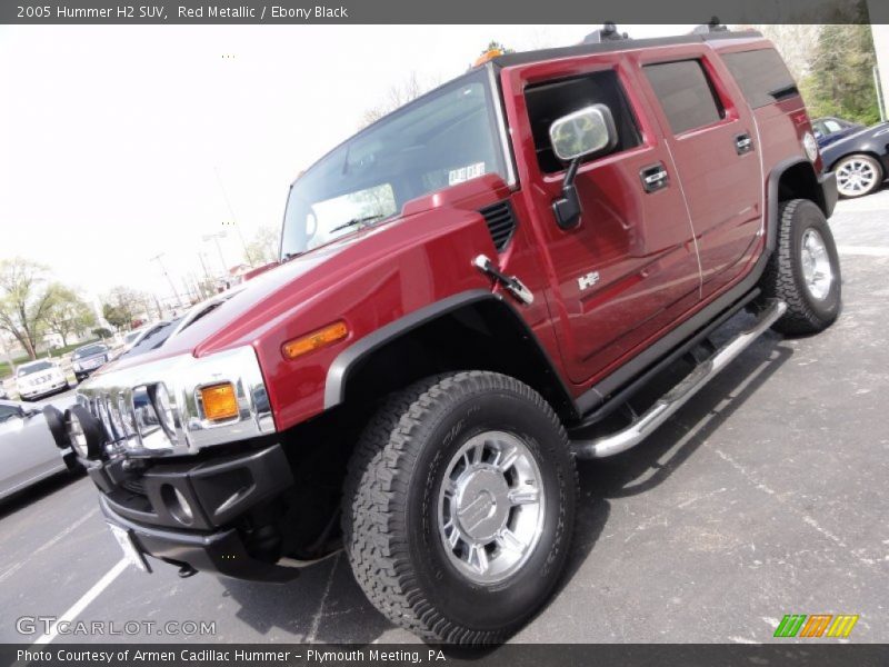 Red Metallic / Ebony Black 2005 Hummer H2 SUV