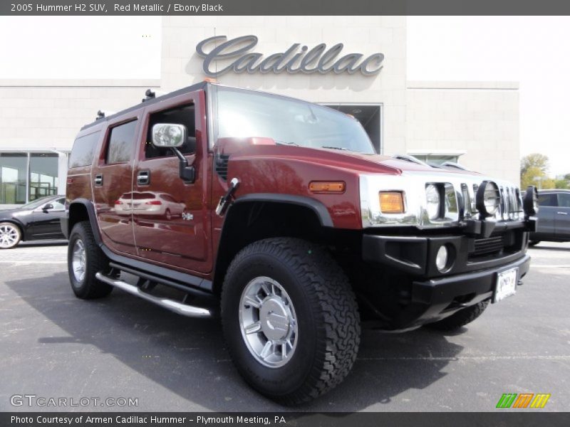 Red Metallic / Ebony Black 2005 Hummer H2 SUV