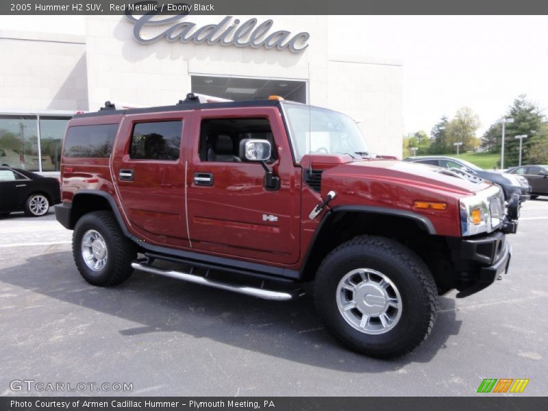 Red Metallic / Ebony Black 2005 Hummer H2 SUV