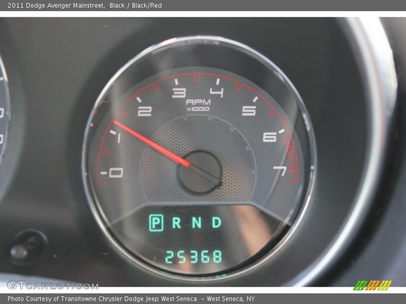 Black / Black/Red 2011 Dodge Avenger Mainstreet