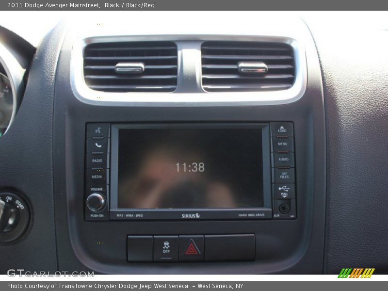 Black / Black/Red 2011 Dodge Avenger Mainstreet
