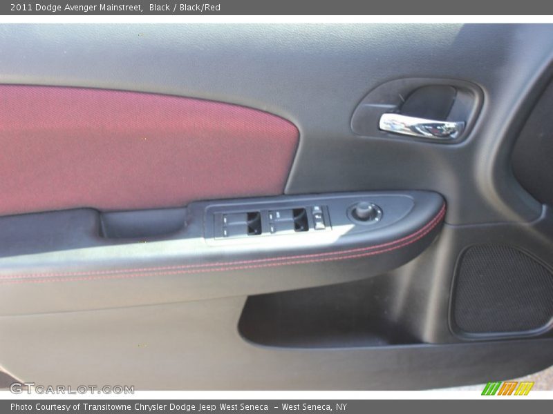 Black / Black/Red 2011 Dodge Avenger Mainstreet
