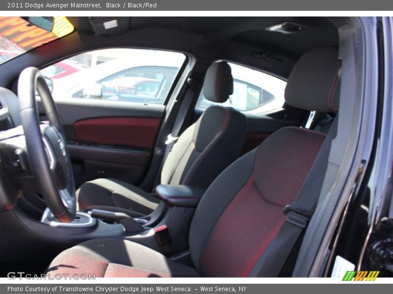 Black / Black/Red 2011 Dodge Avenger Mainstreet