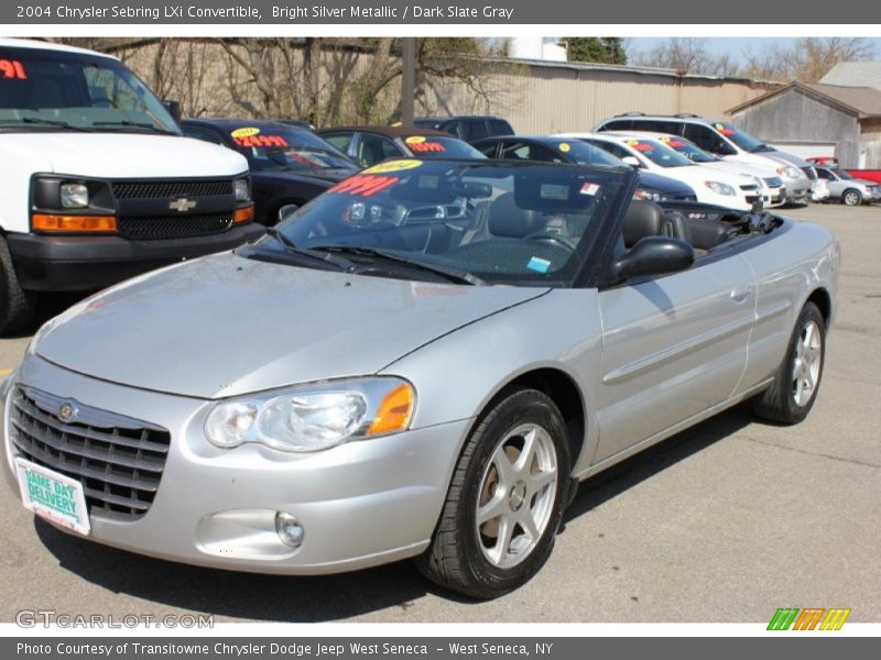 Bright Silver Metallic / Dark Slate Gray 2004 Chrysler Sebring LXi Convertible