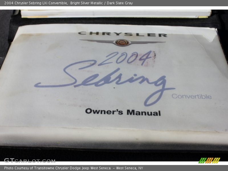 Bright Silver Metallic / Dark Slate Gray 2004 Chrysler Sebring LXi Convertible