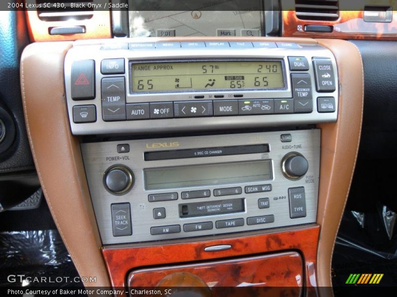 Black Onyx / Saddle 2004 Lexus SC 430