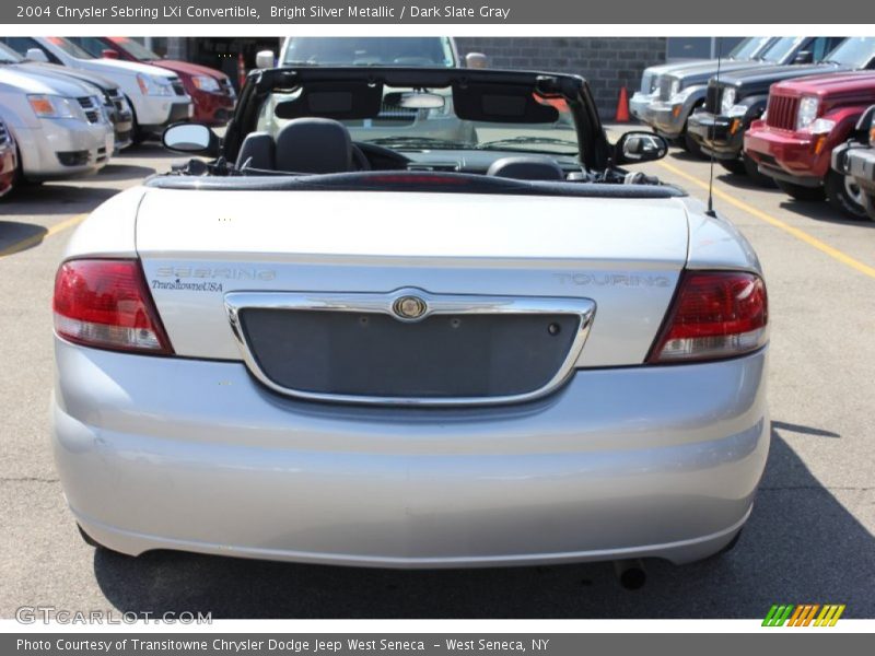 Bright Silver Metallic / Dark Slate Gray 2004 Chrysler Sebring LXi Convertible