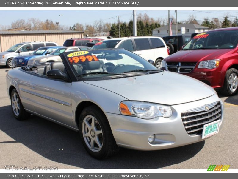 Bright Silver Metallic / Dark Slate Gray 2004 Chrysler Sebring LXi Convertible