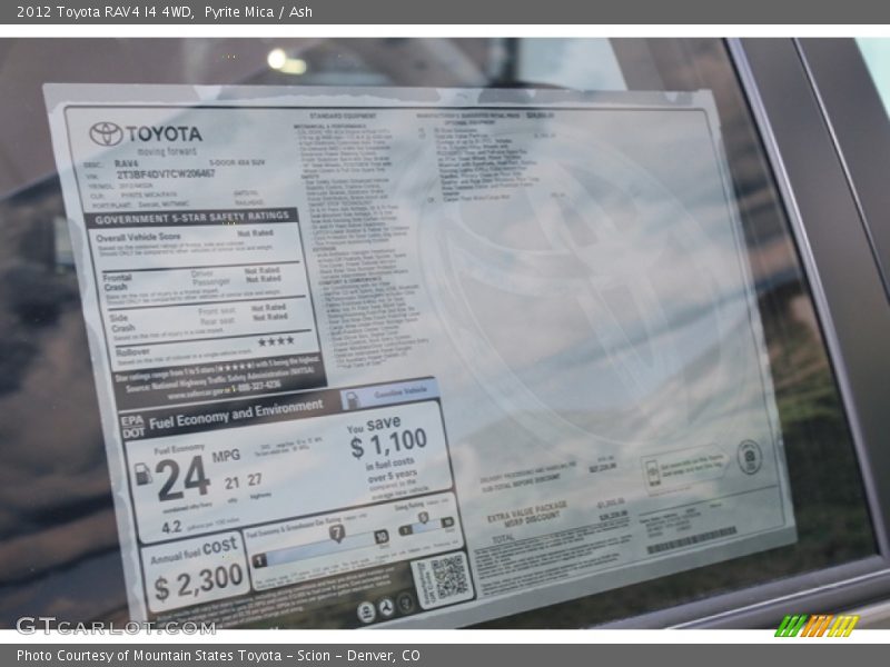 Pyrite Mica / Ash 2012 Toyota RAV4 I4 4WD