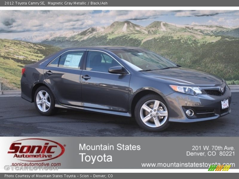 Magnetic Gray Metallic / Black/Ash 2012 Toyota Camry SE