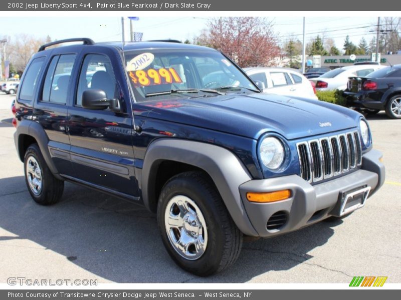 Patriot Blue Pearlcoat / Dark Slate Gray 2002 Jeep Liberty Sport 4x4