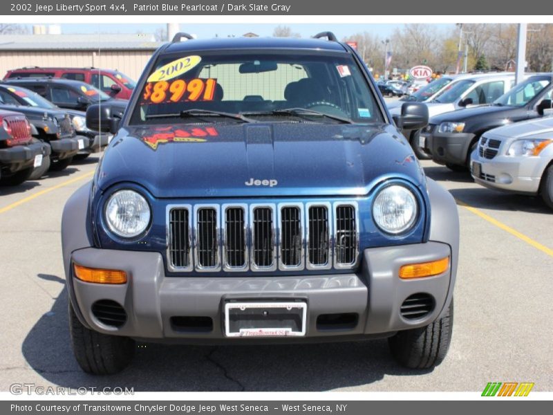 Patriot Blue Pearlcoat / Dark Slate Gray 2002 Jeep Liberty Sport 4x4