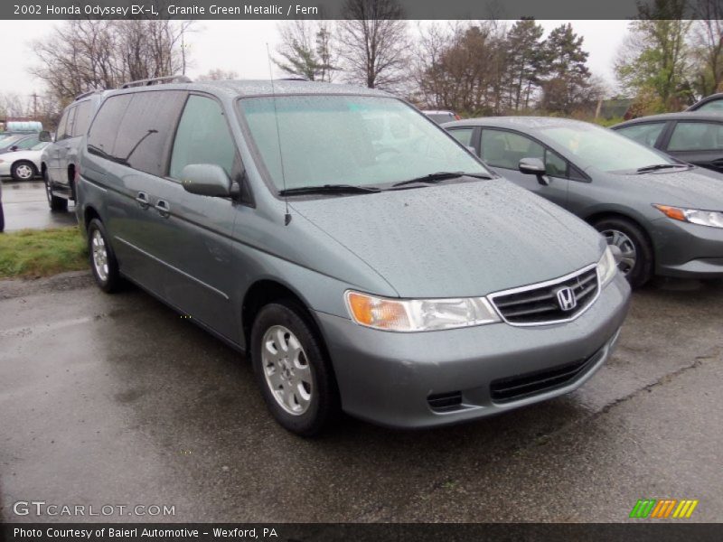 Granite Green Metallic / Fern 2002 Honda Odyssey EX-L