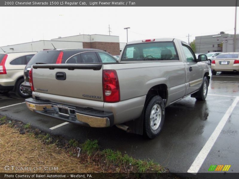 Light Pewter Metallic / Tan 2003 Chevrolet Silverado 1500 LS Regular Cab