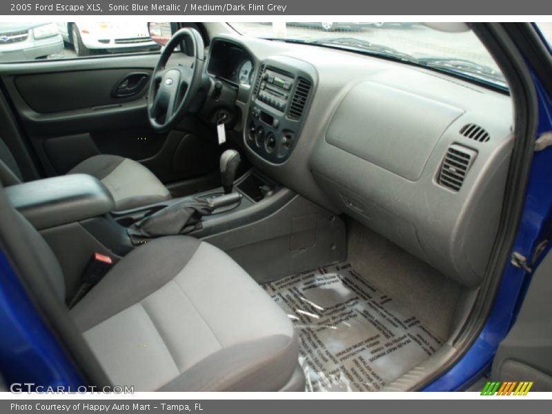 Sonic Blue Metallic / Medium/Dark Flint Grey 2005 Ford Escape XLS