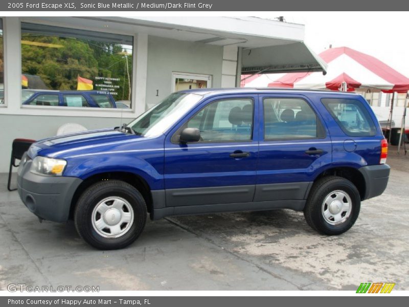 Sonic Blue Metallic / Medium/Dark Flint Grey 2005 Ford Escape XLS