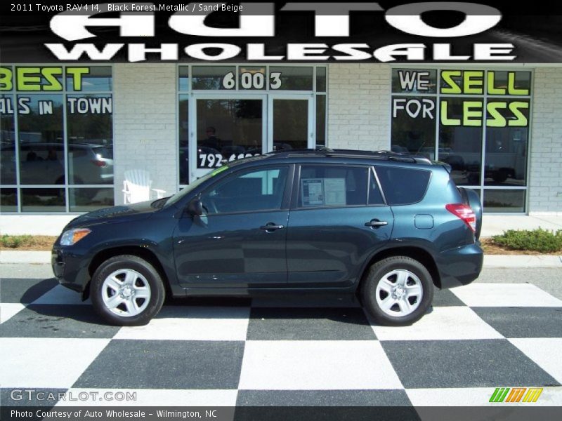 Black Forest Metallic / Sand Beige 2011 Toyota RAV4 I4