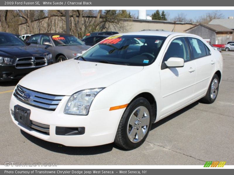 White Suede / Charcoal Black 2009 Ford Fusion SE