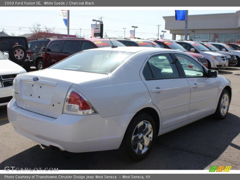 White Suede / Charcoal Black 2009 Ford Fusion SE
