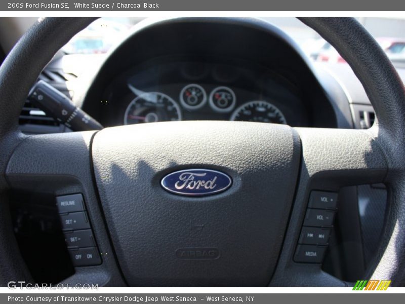 White Suede / Charcoal Black 2009 Ford Fusion SE