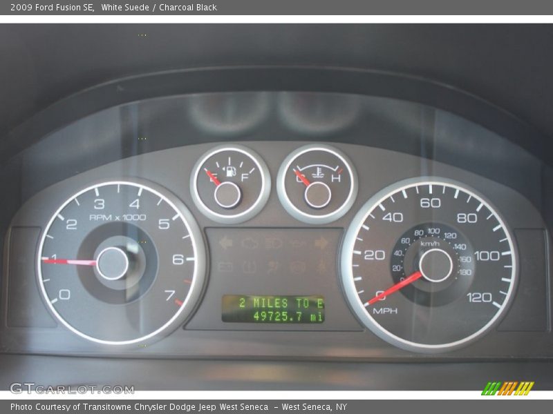White Suede / Charcoal Black 2009 Ford Fusion SE