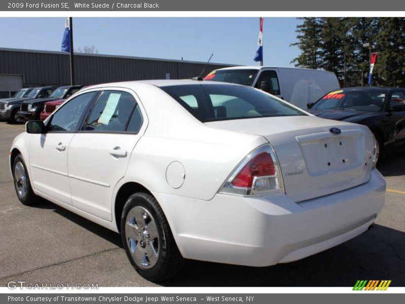White Suede / Charcoal Black 2009 Ford Fusion SE
