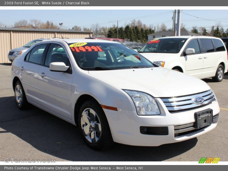 White Suede / Charcoal Black 2009 Ford Fusion SE