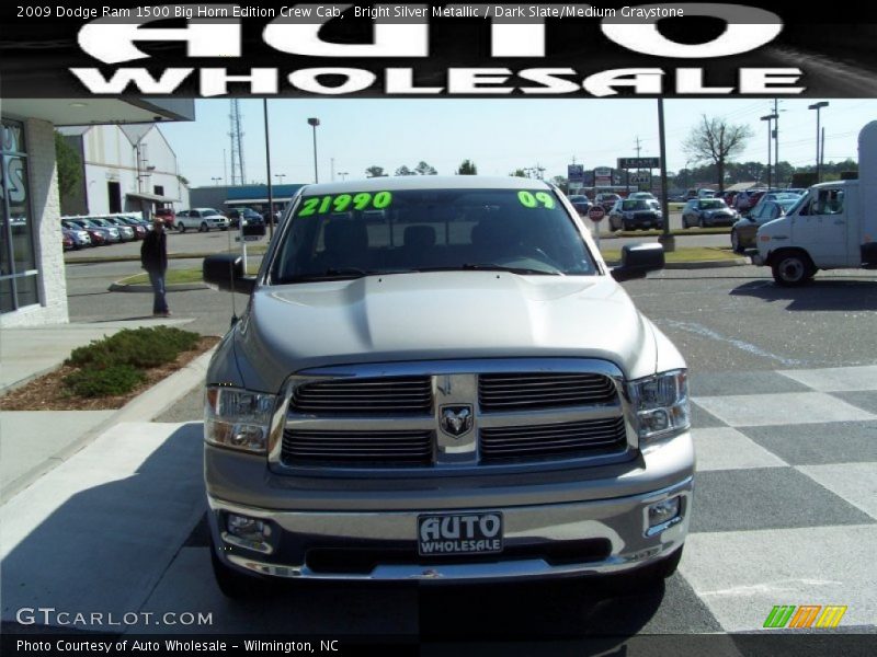 Bright Silver Metallic / Dark Slate/Medium Graystone 2009 Dodge Ram 1500 Big Horn Edition Crew Cab