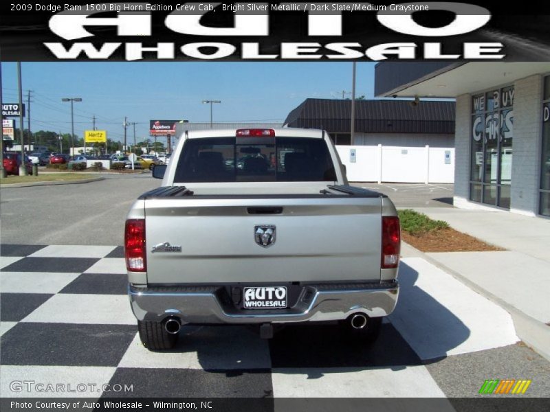 Bright Silver Metallic / Dark Slate/Medium Graystone 2009 Dodge Ram 1500 Big Horn Edition Crew Cab