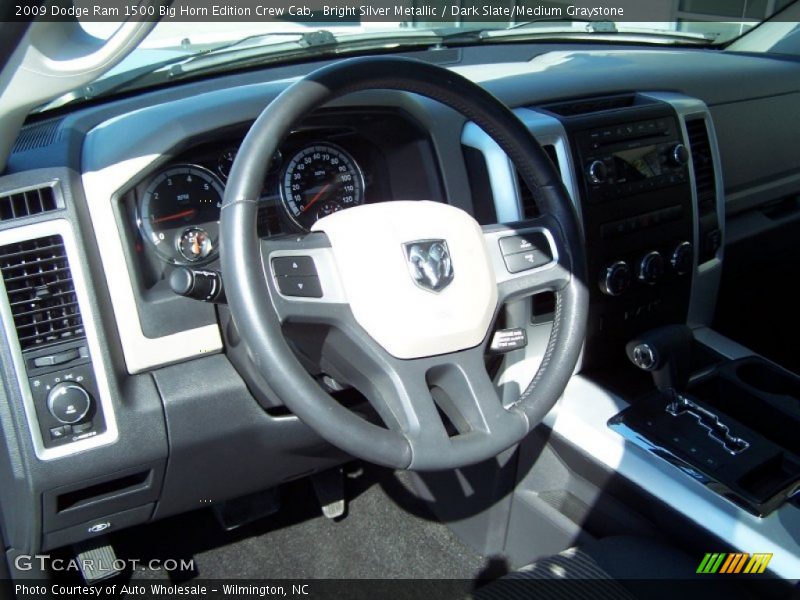 Bright Silver Metallic / Dark Slate/Medium Graystone 2009 Dodge Ram 1500 Big Horn Edition Crew Cab