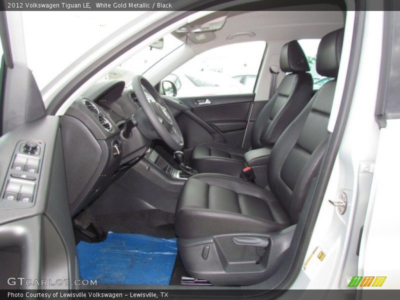 White Gold Metallic / Black 2012 Volkswagen Tiguan LE
