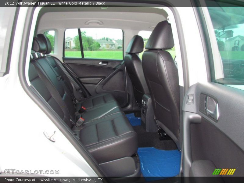 White Gold Metallic / Black 2012 Volkswagen Tiguan LE