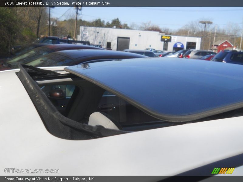 White / Titanium Gray 2006 Chevrolet Malibu LT V6 Sedan
