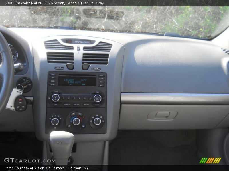 White / Titanium Gray 2006 Chevrolet Malibu LT V6 Sedan