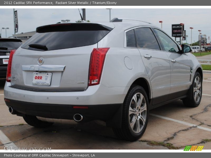 Radiant Silver Metallic / Titanium/Ebony 2012 Cadillac SRX Performance