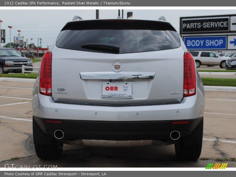 Radiant Silver Metallic / Titanium/Ebony 2012 Cadillac SRX Performance