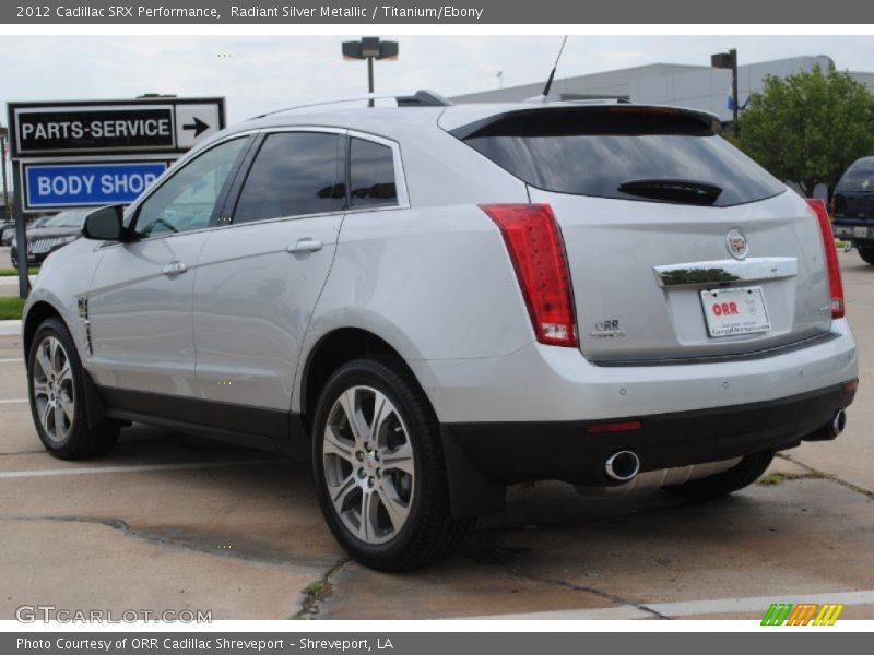 Radiant Silver Metallic / Titanium/Ebony 2012 Cadillac SRX Performance