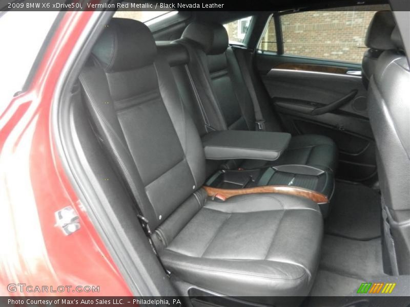 Vermilion Red Metallic / Black Nevada Leather 2009 BMW X6 xDrive50i