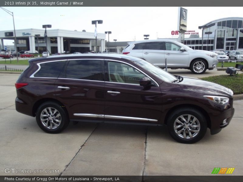 Midnight Garnet / Wheat 2013 Infiniti JX 35