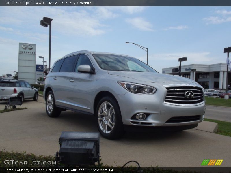 Liquid Platinum / Graphite 2013 Infiniti JX 35 AWD
