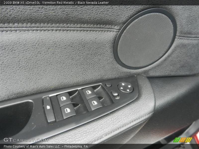 Vermilion Red Metallic / Black Nevada Leather 2009 BMW X6 xDrive50i